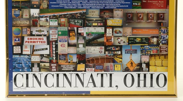 Riverfront Stadium "Signs Scene" Poster