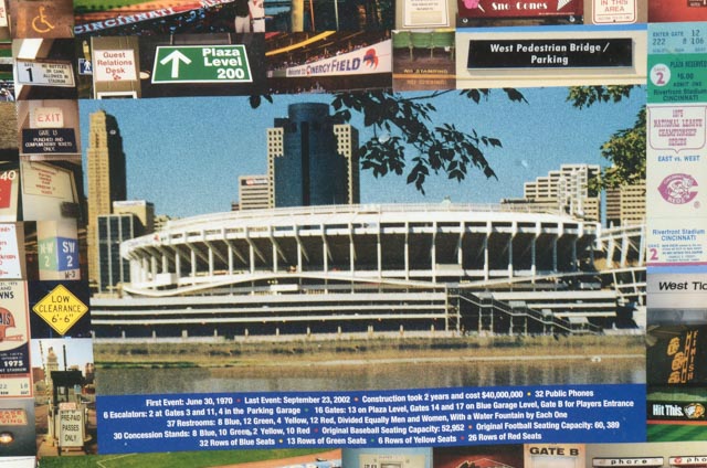 Riverfront Stadium "Signs Scene" Poster