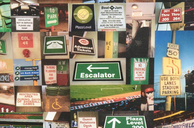 Riverfront Stadium "Signs Scene" Poster