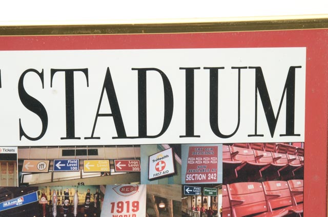 Riverfront Stadium "Signs Scene" Poster