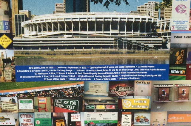 Riverfront Stadium "Signs Scene" Poster