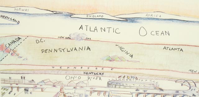 Syd Kramer Satirical Offset Lithograph "The Cincinnatian"