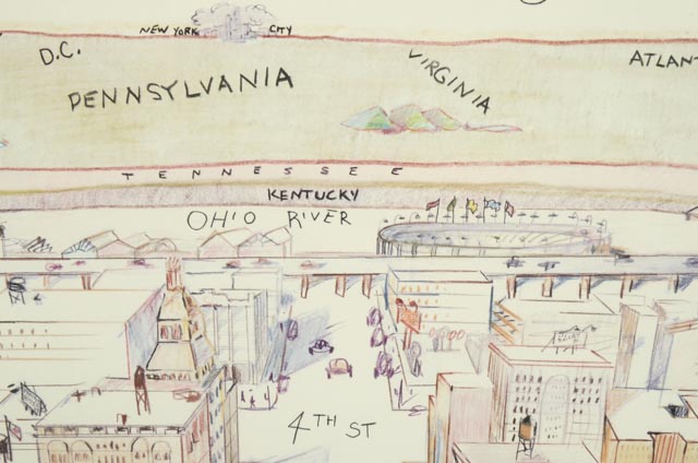 Syd Kramer Satirical Offset Lithograph "The Cincinnatian"
