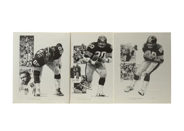 Pittsburgh Steelers Artist Signed Illustrations