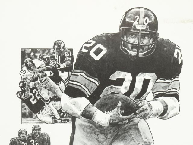 Pittsburgh Steelers Artist Signed Illustrations