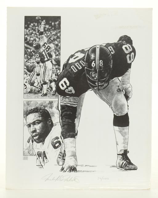 Pittsburgh Steelers Artist Signed Illustrations