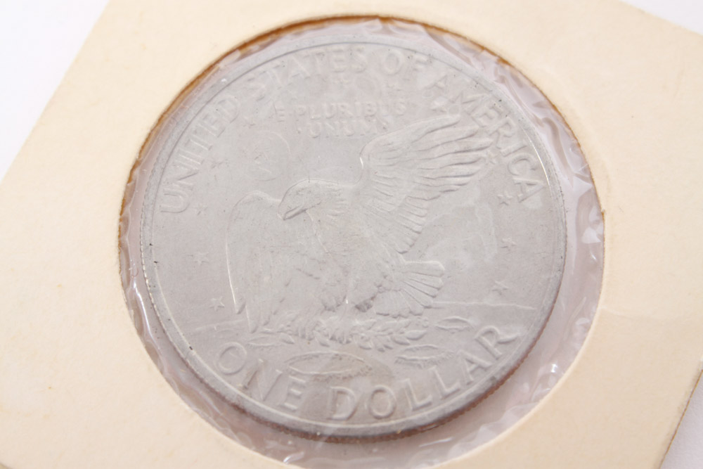 Eisenhower Dollar and Kennedy Half Dollar Coins