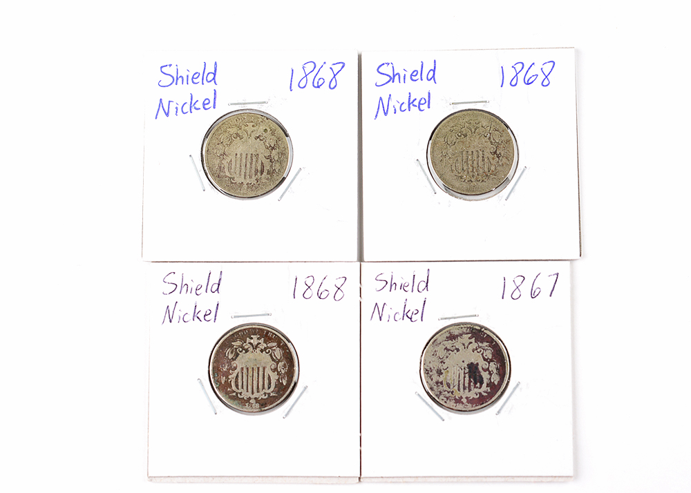 1867-68 Shield Nickels