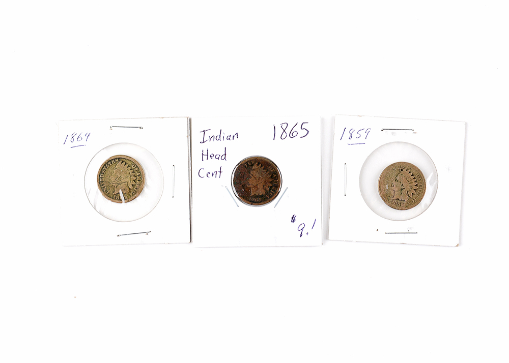 1850s-60s Indian Head Cents