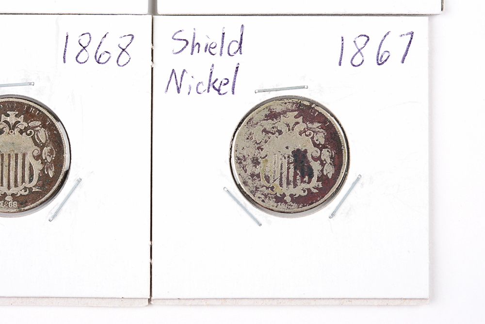 1867-68 Shield Nickels