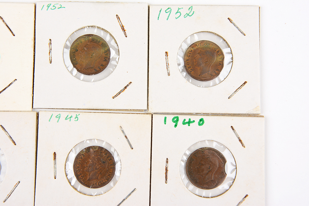 George V and George VI Canadian Pennies