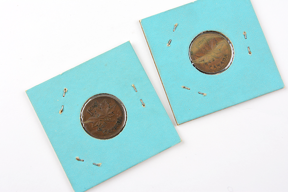 George V and George VI Canadian Pennies