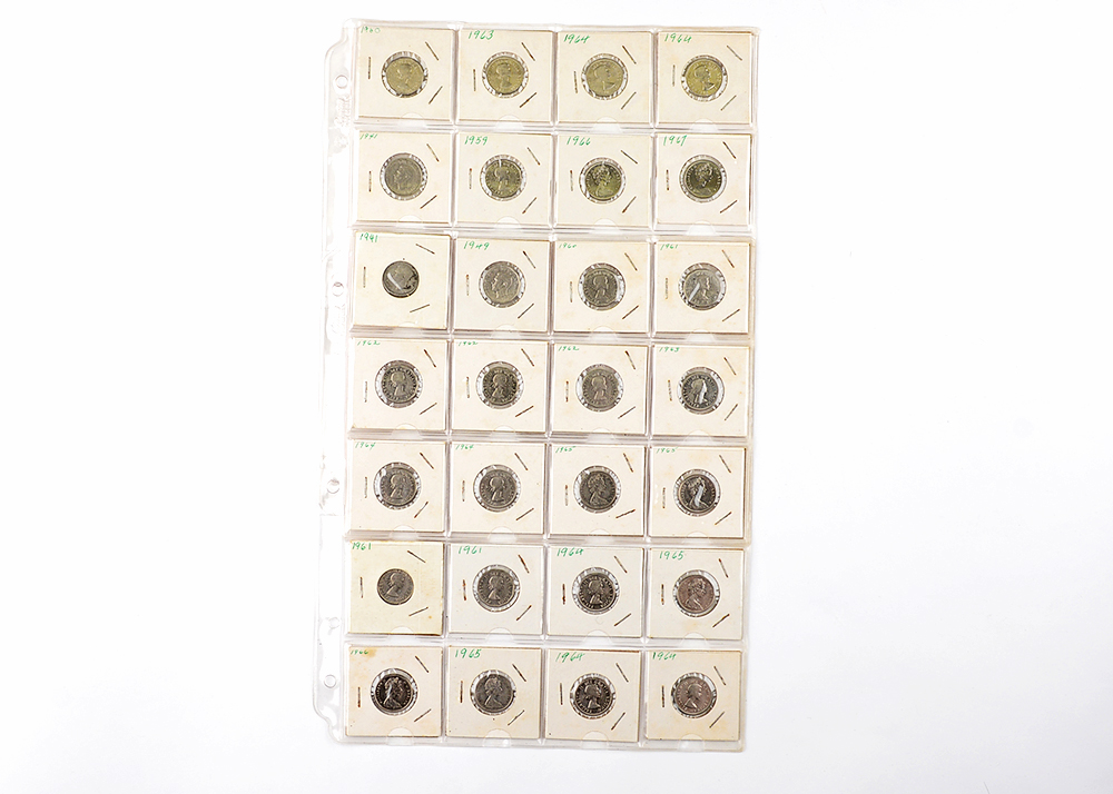 George VI and Elizabeth II Canadian Nickels