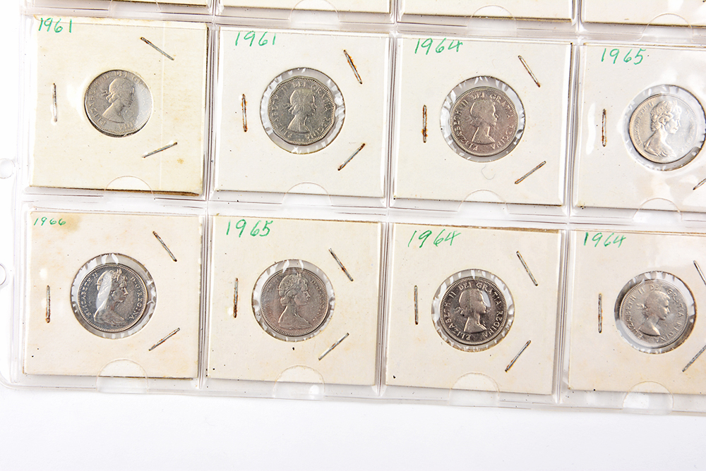 George VI and Elizabeth II Canadian Nickels