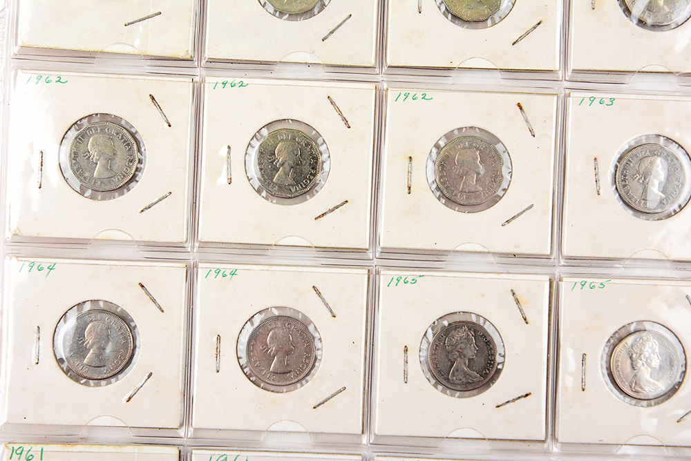 George VI and Elizabeth II Canadian Nickels