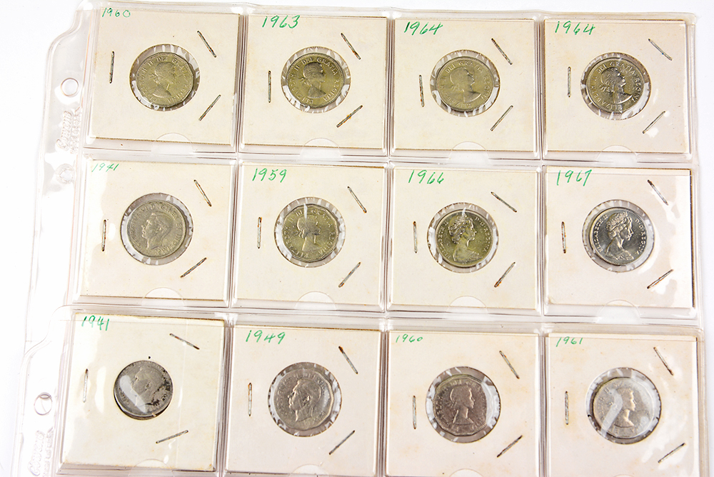 George VI and Elizabeth II Canadian Nickels