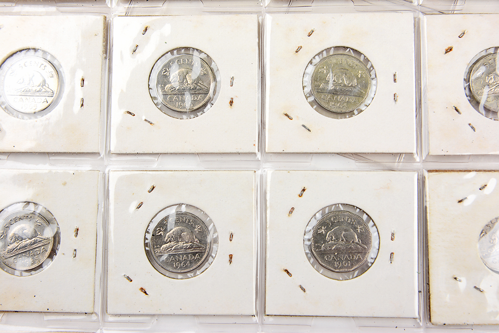 George VI and Elizabeth II Canadian Nickels