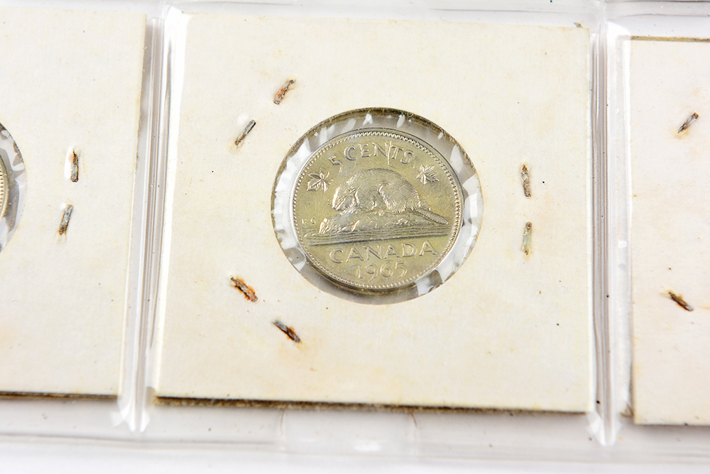 George VI and Elizabeth II Canadian Nickels