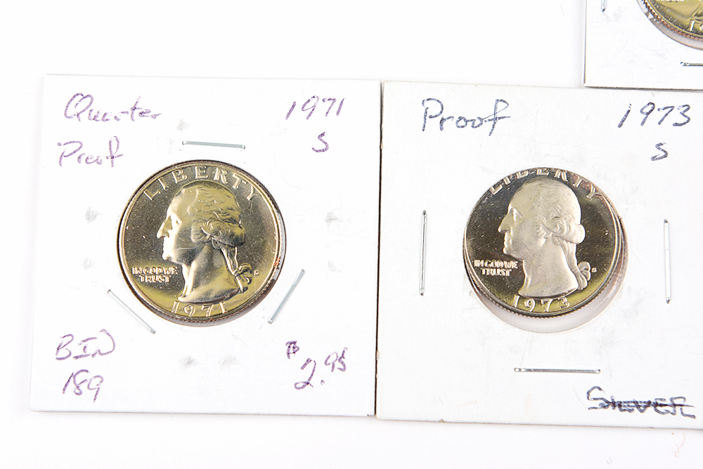 1969-73 United States Washington Quarter Proofs
