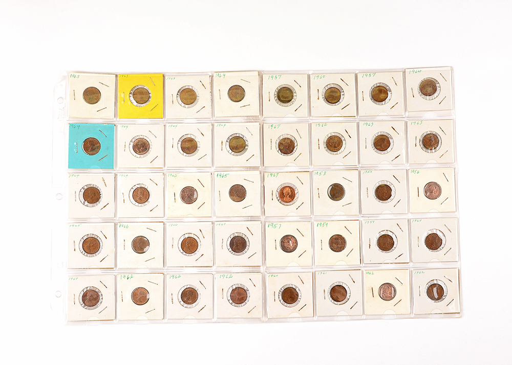 1950s-60s Elizabeth II Canadian Pennies