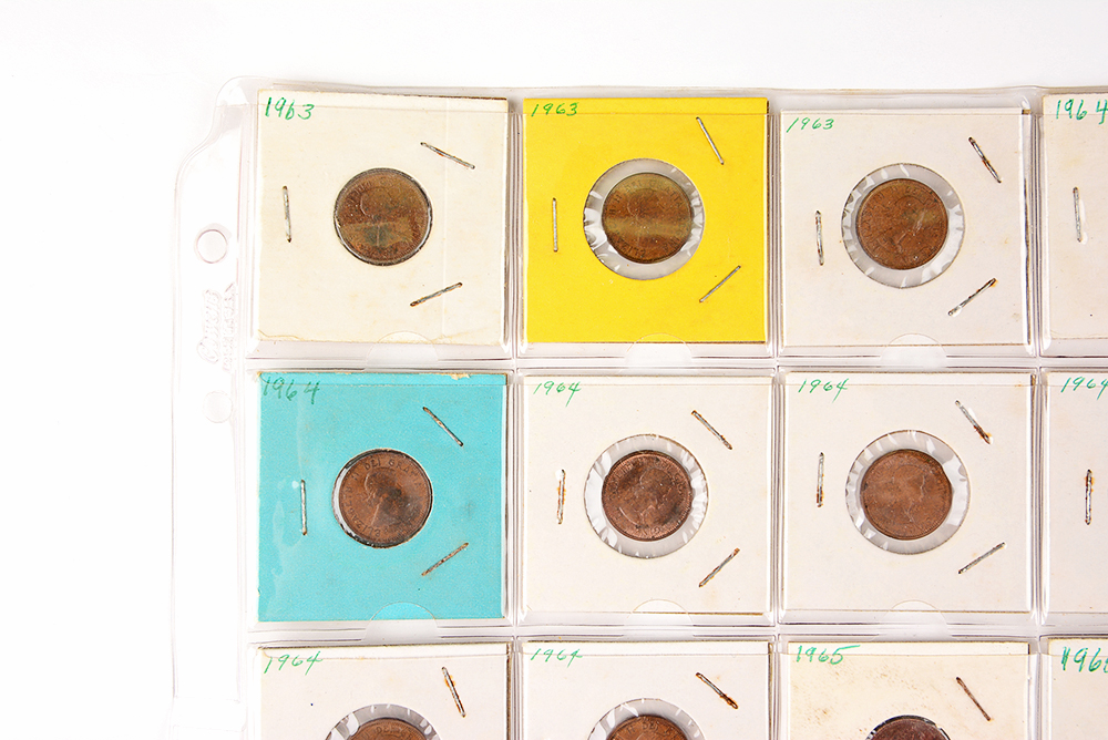 1950s-60s Elizabeth II Canadian Pennies