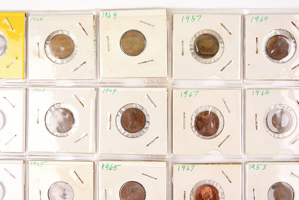 1950s-60s Elizabeth II Canadian Pennies