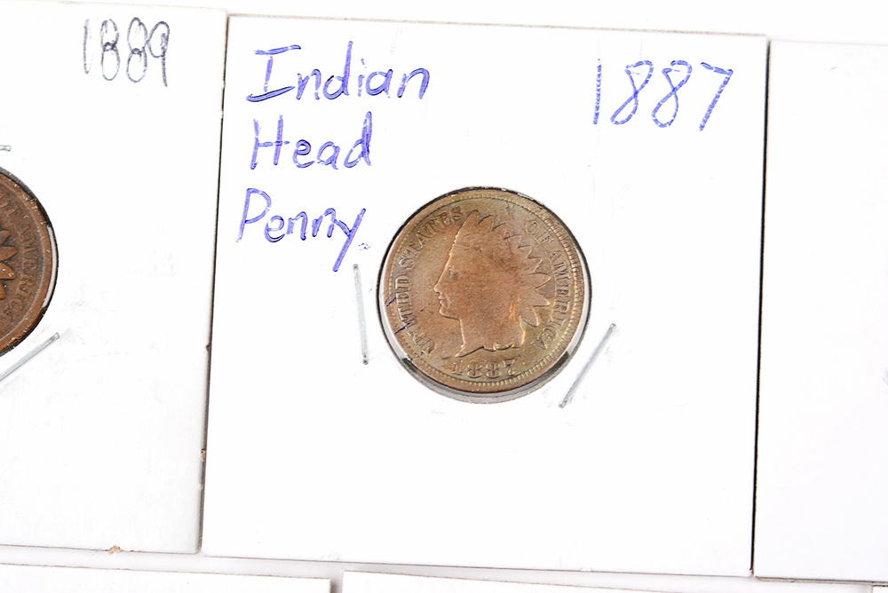 1880s-90s Indian Head Cents