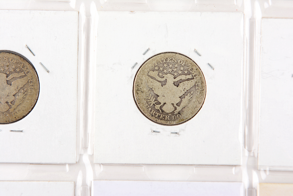 1903-1911 Barber Silver Quarters