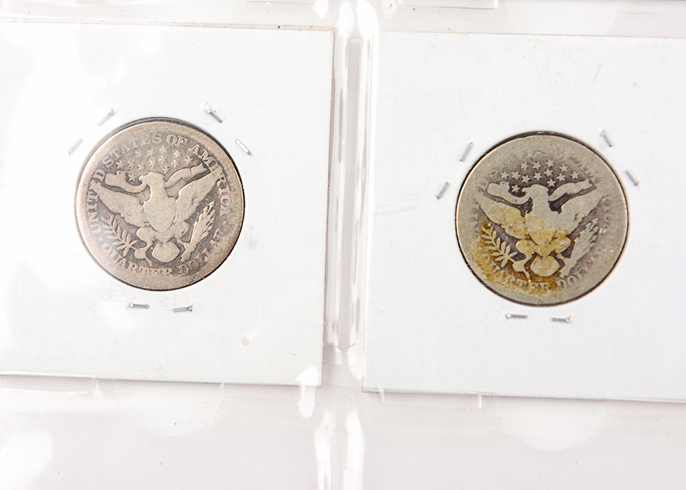 1903-1911 Barber Silver Quarters