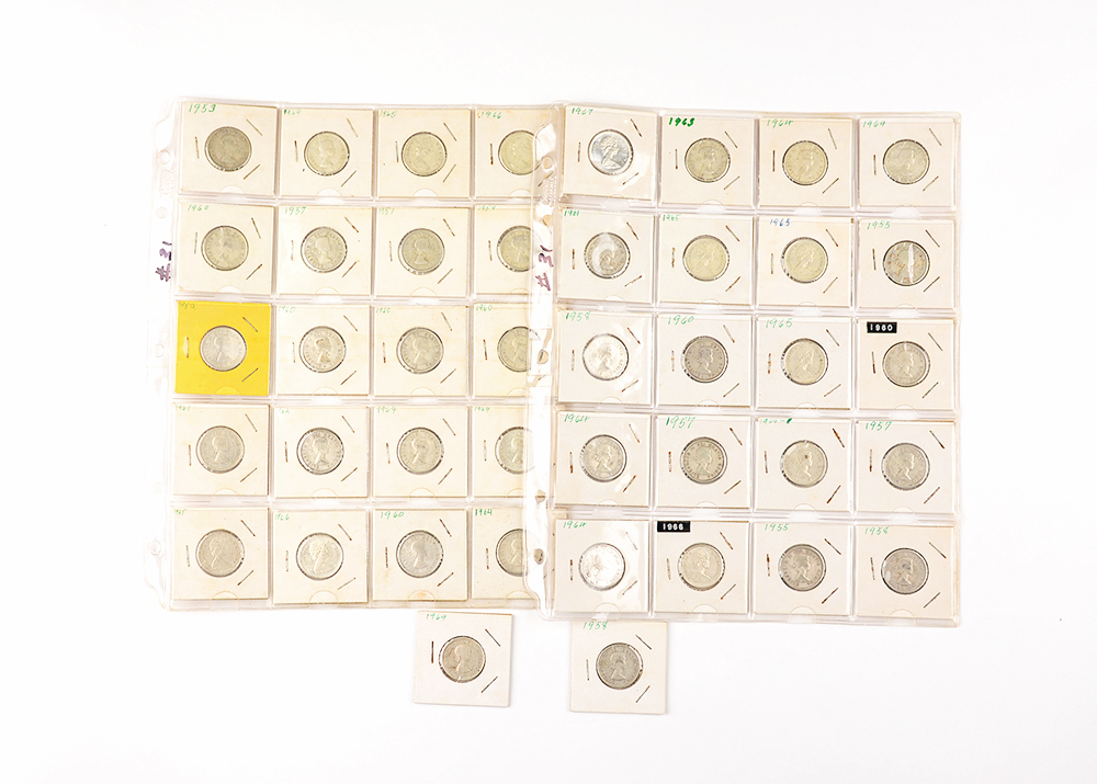 1950s-60s Elizabeth II Canadian Quarter Collection