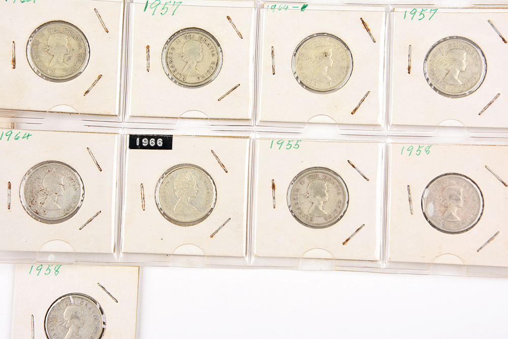 1950s-60s Elizabeth II Canadian Quarter Collection