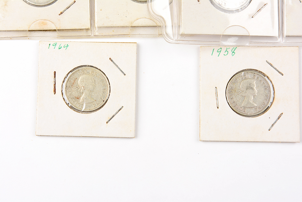 1950s-60s Elizabeth II Canadian Quarter Collection