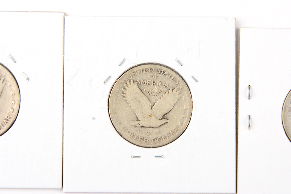 1926, 27, and 29 Standing Liberty Quarters
