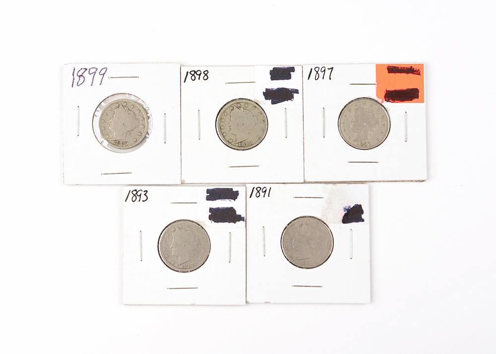 1890s Liberty Head Nickels