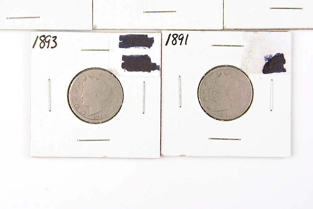 1890s Liberty Head Nickels