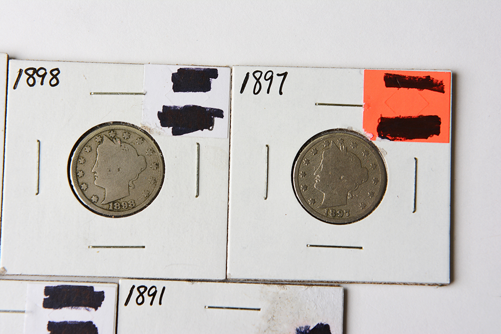 1890s Liberty Head Nickels