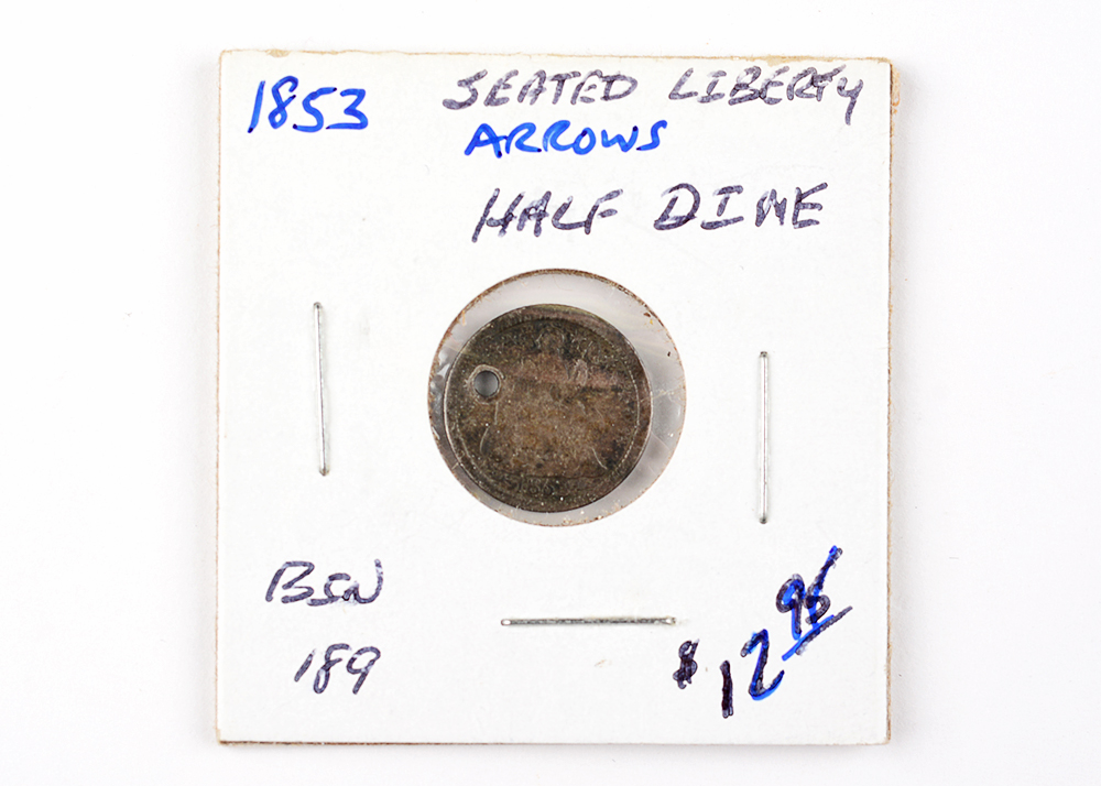 1853 Seated Liberty Half-Dime - Arrows