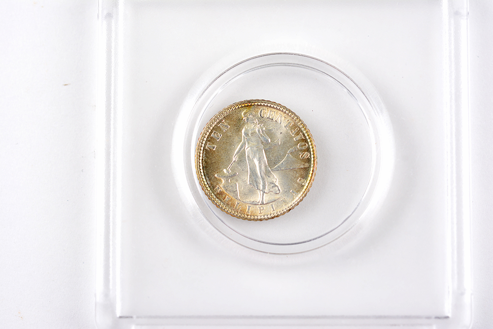 1944 Philippines 10 Centavos Coin