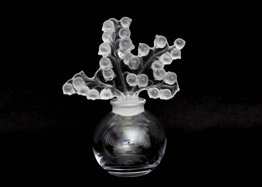 Lalique France Clairefontaine Crystal Perfume Bottle