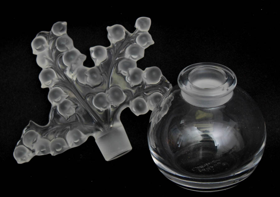 Lalique France Clairefontaine Crystal Perfume Bottle