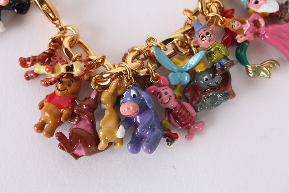 The Bradford Exchange Disney Character Charm Bracelet with Original Gift Box