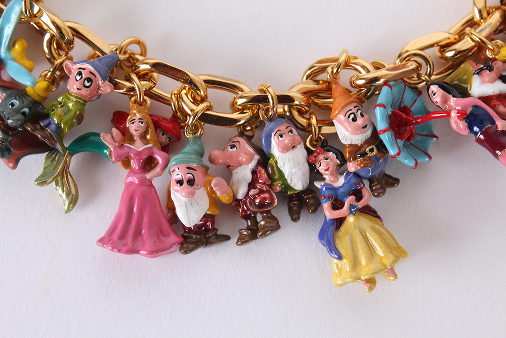 The Bradford Exchange Disney Character Charm Bracelet with Original Gift Box