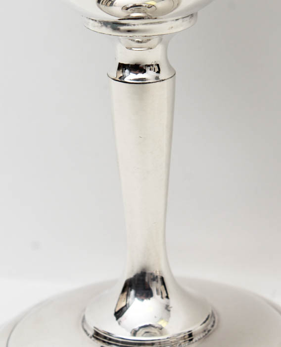 Four Silver Plate Goblets