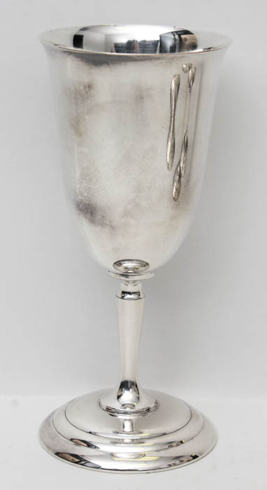 Four Silver Plate Goblets