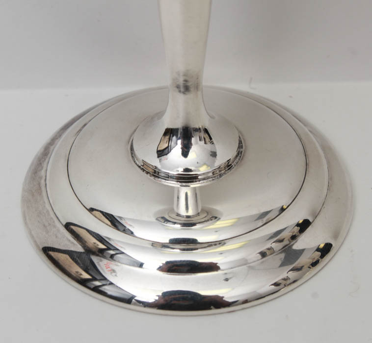 Four Silver Plate Goblets