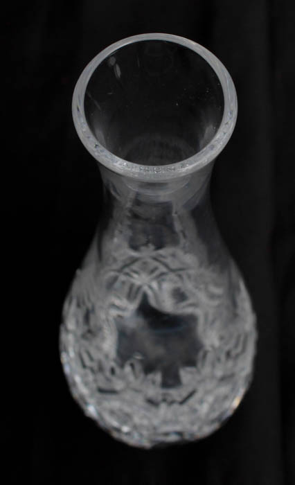 Carved Crystal Tiffany Vase