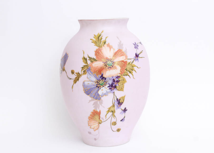 Hand-Painted Porcelain Vase