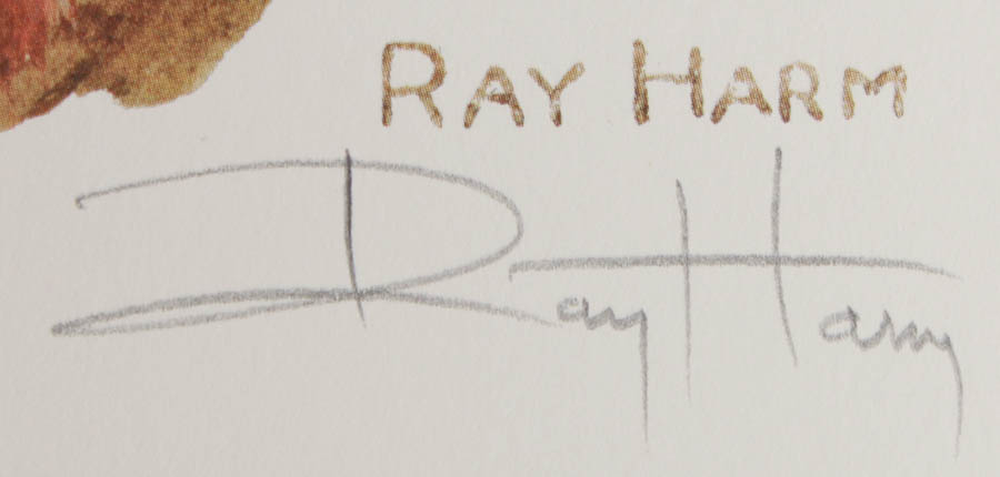 Five Signed Ray Harm Prints