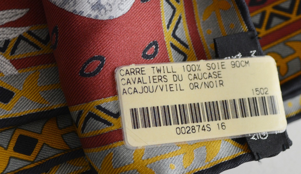 Hermes "Cavaliers du Caucase" Twill Silk Scarf