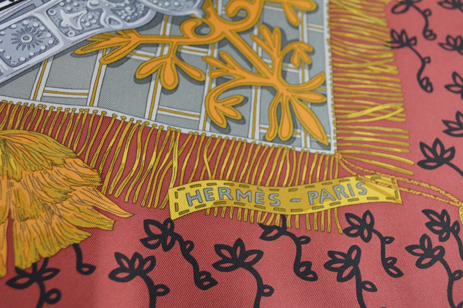 Hermes "Cavaliers du Caucase" Twill Silk Scarf